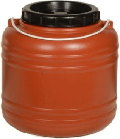 Miltoplast Plastic Barrel 8 Liters 16508 Plastic Container 8lt with Wire Handle 16508 0911-08
