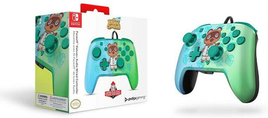 PDP Faceoff Deluxe+ Wired Gamepad for Switch Animal Crossing