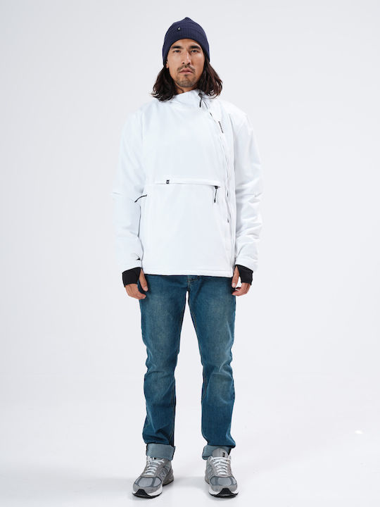 Winter Jacke Wasserdicht und Winddicht Weiß