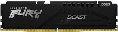 Kingston Fury Beast 32GB DDR5 RAM mit 2 Modulen (2x16GB) und Geschwindigkeit 4800 für Schreibtisch