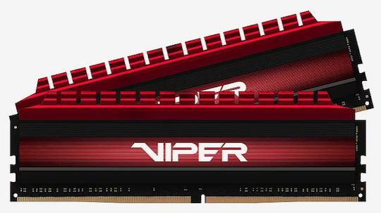 Patriot Viper 4 Series DDR4 16GB RAM με 2x8GB Modules και Ταχύτητα 3200 για Desktop