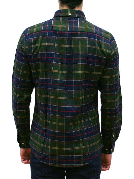 Kyeloch Long-sleeved Flannel Shirt Checked Green