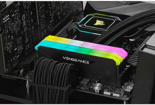 Corsair Vengeance RGB RS 16GB DDR4 RAM cu 2 module (2x8GB) și