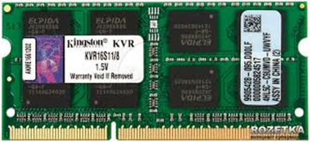 Kingston Valueram DDR3 με Module 1x8GB και Ταχύτητα 1600 για Laptop