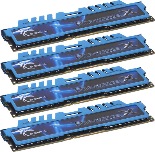 G.Skill RipjawsX DDR3 32GB RAM with 4x8GB Modules and Speed 1600 for Desktop