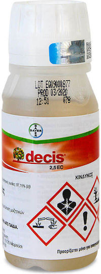 Bayer Decis 2.5 EC Течен Инсектицид за Блоши Листни Въшки и Класьор 100 мл