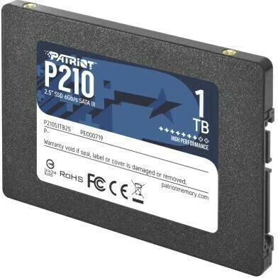 Patriot P210 SSD 1TB Type 2.5'' with SATA III Connection P210S1TB25