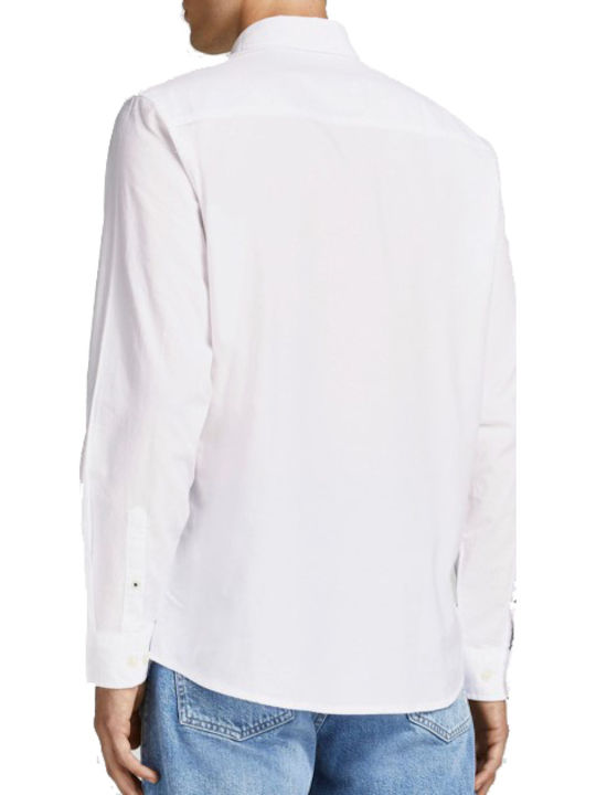 Long-sleeved Cotton Shirt White