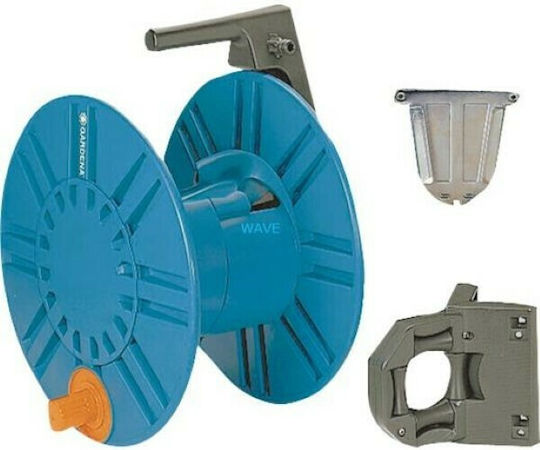 Gardena Classic Wall Mounted Hose Reel Without Hose With Rewind Handle