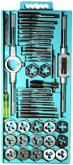 Pasco 002140 Tap & Die Sets with Tap Wrench 40pcs