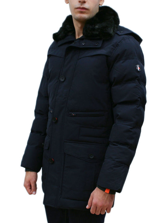 Casino Winter Jacke Puffer Marineblau