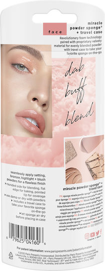 Real Techniques Make-up-Schwamm für Foundation Miracle Powder & Travel Case Love