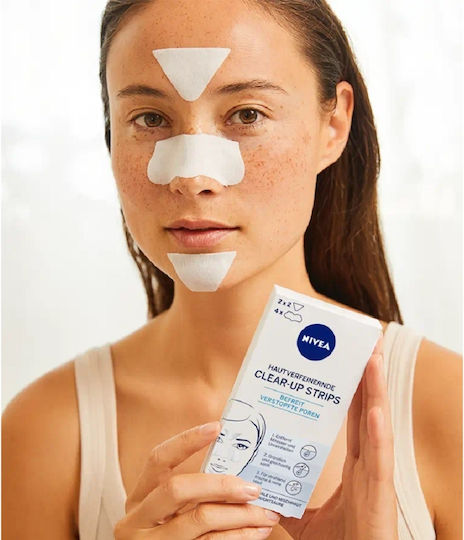 Nivea Skin Refining Clear Up Strips Nose Strips Προσώπου για Καθαρισμό 2τμχ