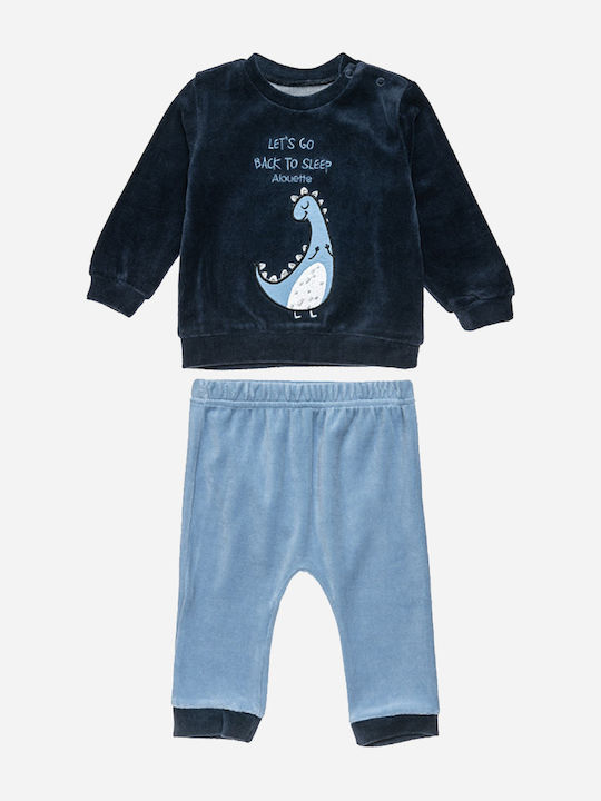 Kinder-Set mit Hose Winter 2Stück Blau
