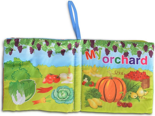 Cangaroo Activity Book Soft Children's Activity Book My Orchard made of Fabric for 12++ Months