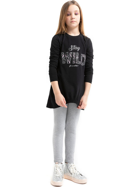 Kids' Set with Leggings Winter 2pcs Black