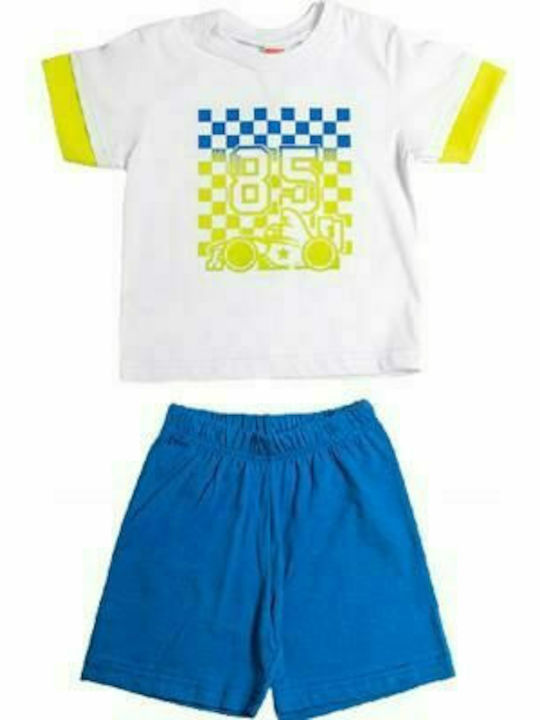 Joyce Kids Set with Shorts Summer 2pcs White