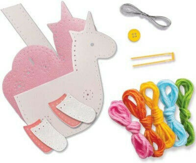 4M Embroidery Handmade Wallet Unicorn Construction for Children 8+ years old Years