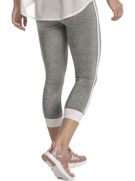 Explosive Heather 3/4 Women's Capri Training Legging Gray