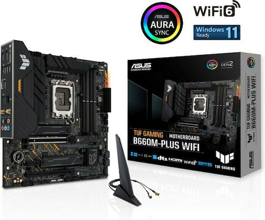 Asus TUF Gaming B660M-PLUS WIFI Motherboard Micro ATX with Intel 1700 Socket