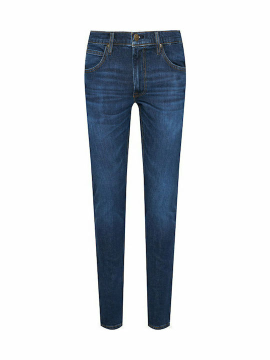 Worn Ανδρικό Παντελόνι Τζιν με Slim Tapered Εφαρμογή Navy Μπλε
