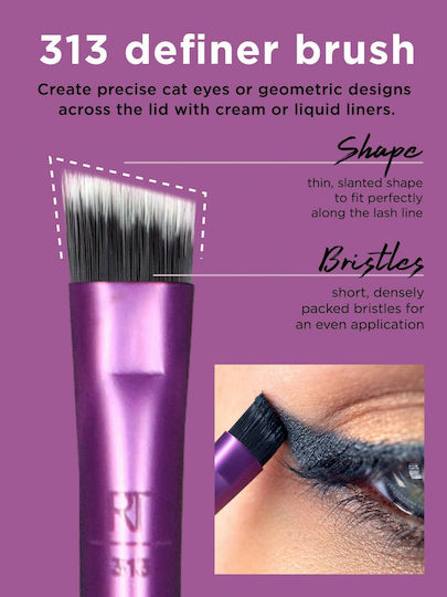 Real Techniques Set with Makeup Brushes made of Synthetic Hair Everyday Eye Essentials 8pcs