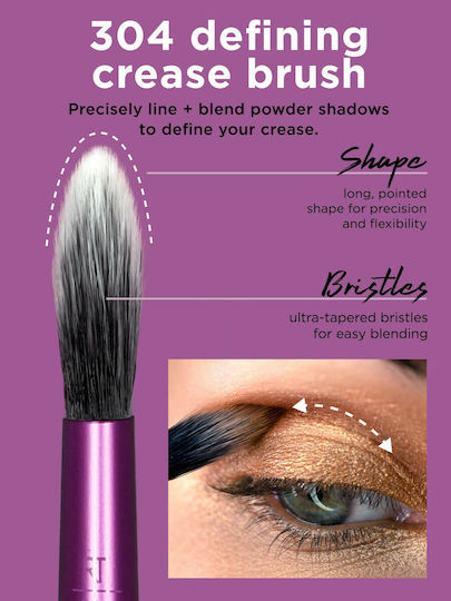 Real Techniques Set with Makeup Brushes made of Synthetic Hair Everyday Eye Essentials 8pcs