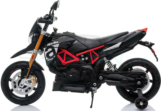 Παιδική Μηχανή Licensed Aprilia Dorsoduro 900 Ηλεκτροκίνητη 12 Volt Μαύρη για 8+ ετών