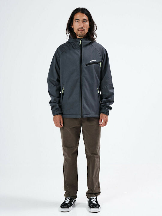 Χειμωνιάτικο Μπουφάν Softshell Αδιάβροχο και Αντιανεμικό Ebony