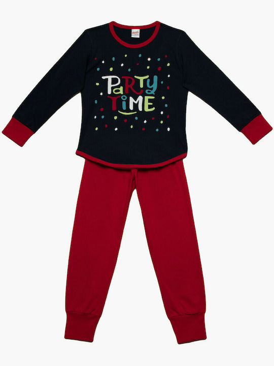 Minerva Set Top & Bottom Kids Winter Pyjamas Blue