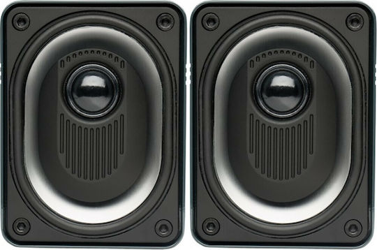 Elac BS 302 BS302 Ζεύγος Ηχείων Hi-Fi Βιβλιοθήκης 60W 2 Δρόμων Π91xΒ11.1xΥ12.1εκ. Μαύρο