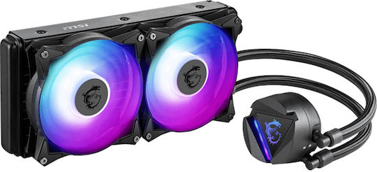 MSI MAG CoreLiquid 240R V2 v1 Wasserkühlsysteme AIO CPU mit 2 Lüfterabmessung 120mm und ARGB Beleuchtung