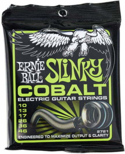 Ernie Ball Set of Cobalt Strings for Electric Guitar Slinky Cobalt Regular 10 - 46"