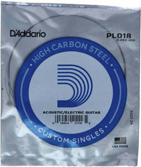 Daddario Single String Μονή Χορδή Steel Ηλεκτρικής Κιθάρας 18"