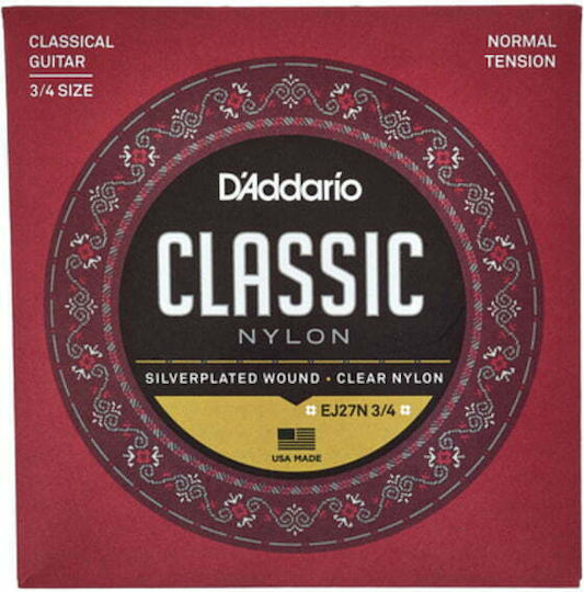 Daddario Classics Set Nylon Classical Guitar Strings 29 - 44 3/4 Normal Tension