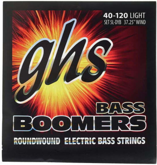 GHS Strings Bass Boomers 5-String Σετ Χορδών Nickel Plated Steel Μπάσου 40 - 120" Light