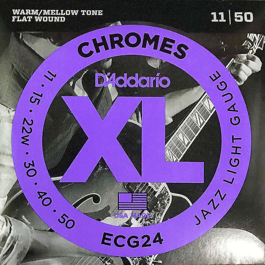 Daddario XL Chrom E-Gitarrensaiten Set Für Elektrische Gitarre 11 - 50