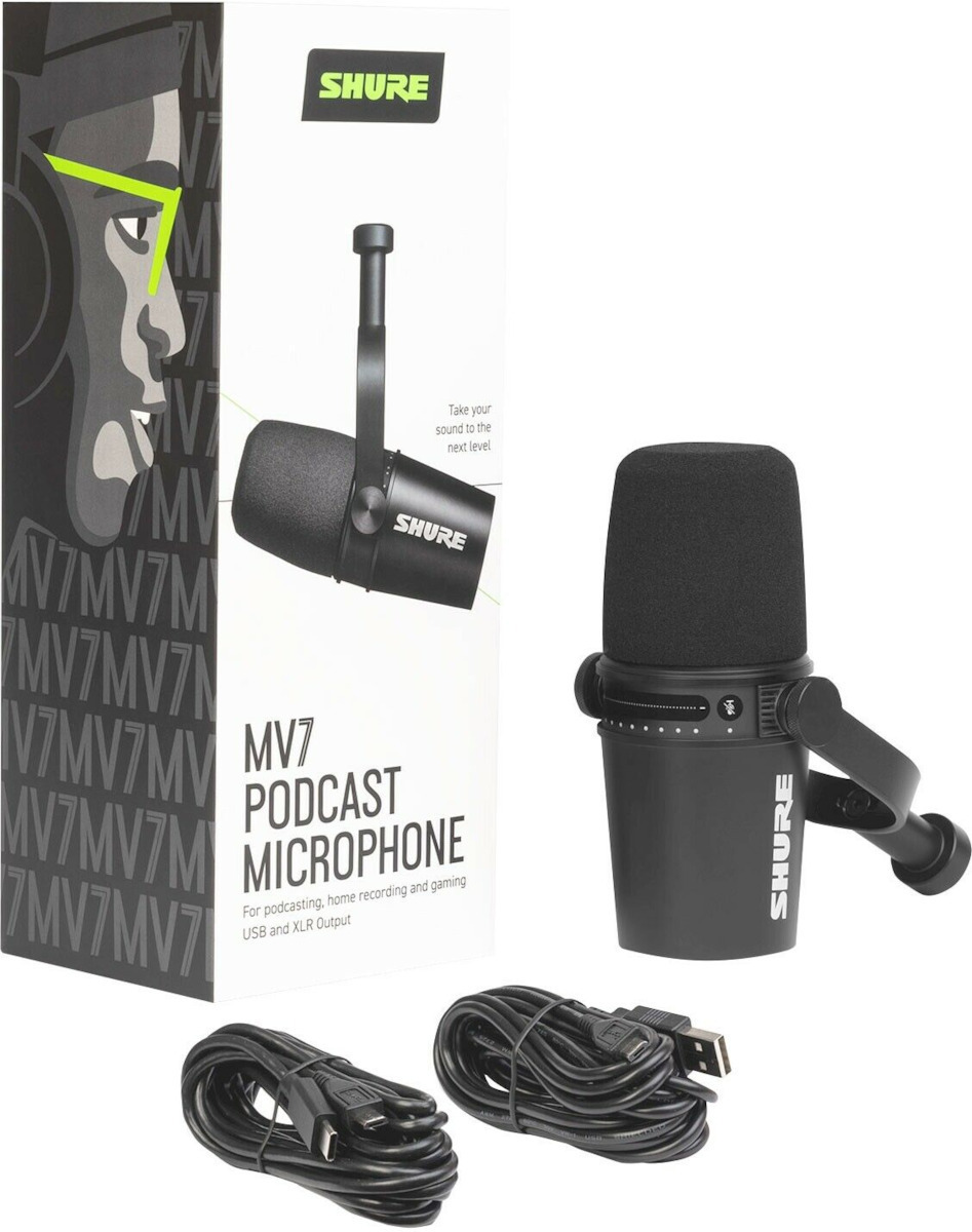 Shure MV 7 Δυναμικό Microfon Montat pe amortizoare pentru Vocale