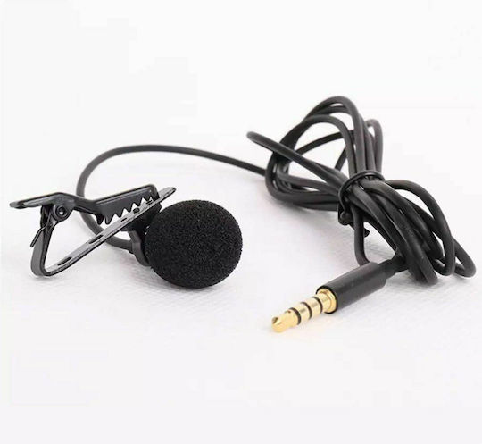 Hands-Free Lavalier Set Electret Microphone 3.5mm Πέτου, Clip On Journalistic Jack 3.5mm