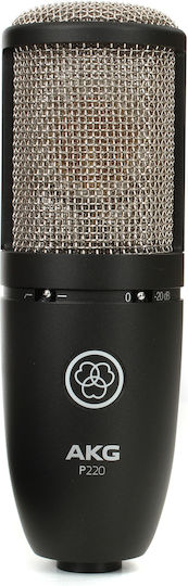 AKG Perception 220 Condenser Microphone Shock Mounted for Vocals