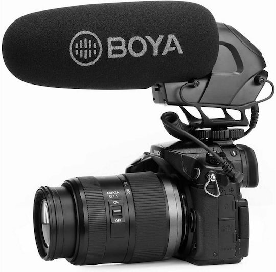 Boya BY-BM3032 Condenser (Small Diaphragm) Microphone Shock Mounted for Camera