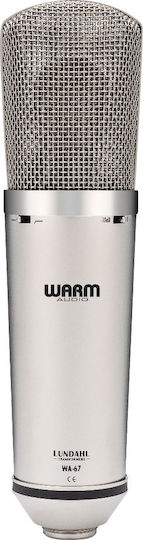 Warm Audio WA-67 Πυκνωτικό Μικρόφωνο Shock Mounted για Studio σε Ασημί Χρώμα