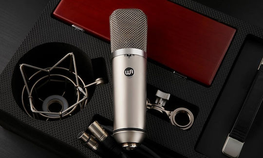 Warm Audio WA-67 Πυκνωτικό Μικρόφωνο Shock Mounted για Studio σε Ασημί Χρώμα