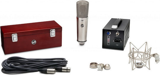 Warm Audio WA-67 Πυκνωτικό Μικρόφωνο Shock Mounted για Studio σε Ασημί Χρώμα