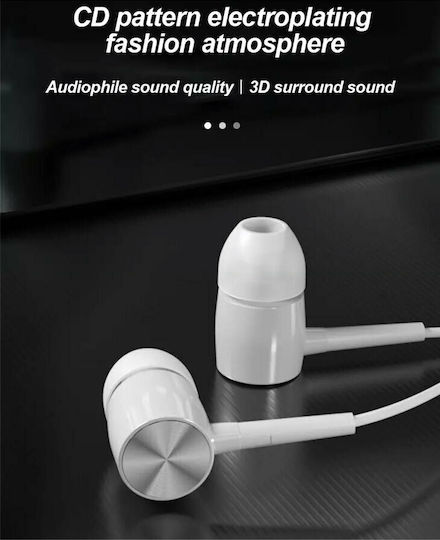 HP DHH-1111 In-ear Handsfree Headphones with Connector 3.5mm White