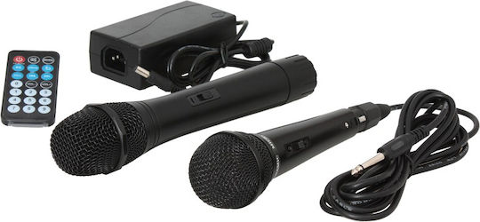 Ibiza Sound Ibiza Sound Karaoke Speaker with Wireless Microphone PORT10VHF-BT Black