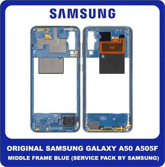Samsung Μεσαίο Πλαίσιο Μπλε για Galaxy A50