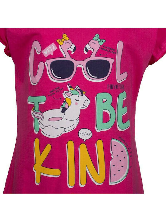 Nina Club Kinder-Nachtwäsche Sommer Fuchsie Cool