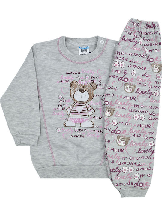 Extan Bebe Kids' Pajamas Winter Gray