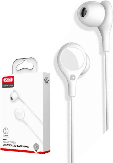 XO EP46 In-ear Handsfree με Βύσμα 3.5mm Λευκό